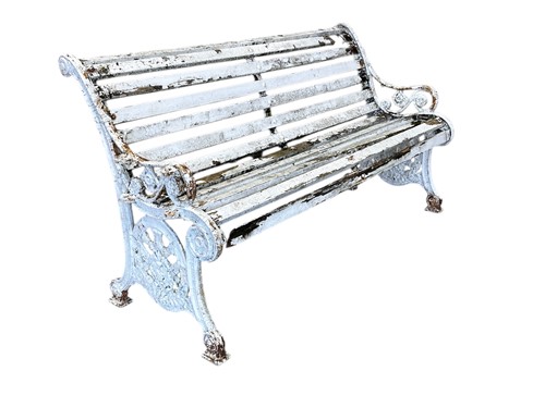 Lot 692 - An early 20th century white painted cast iron...