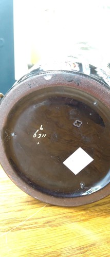 Lot 3 - A pair of Jackfield glaze jardinieres