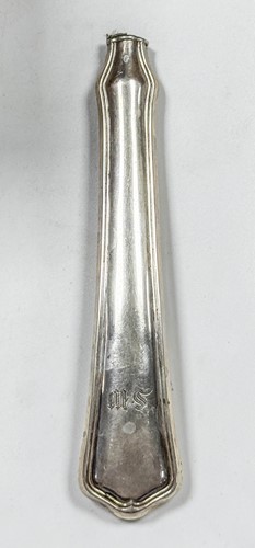 Lot 371 - An 85-piece set of mid 19th century German metalwares silver cutlery and flatware with one addition