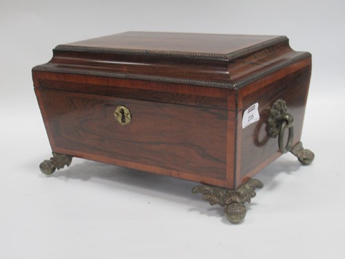 Lot 235 - An early 19th century rosewood and satinwood...