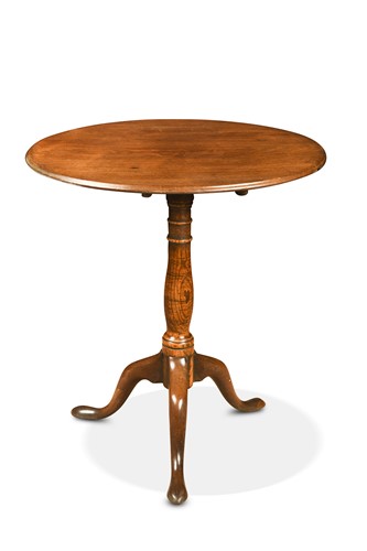 Lot 358 - A George III mahogany and elm tripod table