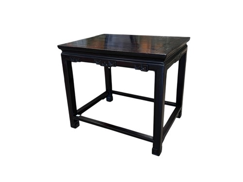 Lot 677 - A 20th century Chinese rosewood lamp table, of...