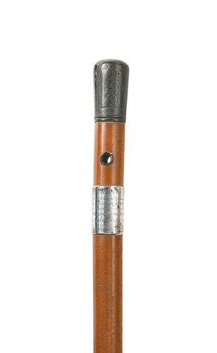 Lot 644 - A walking cane, 18th century