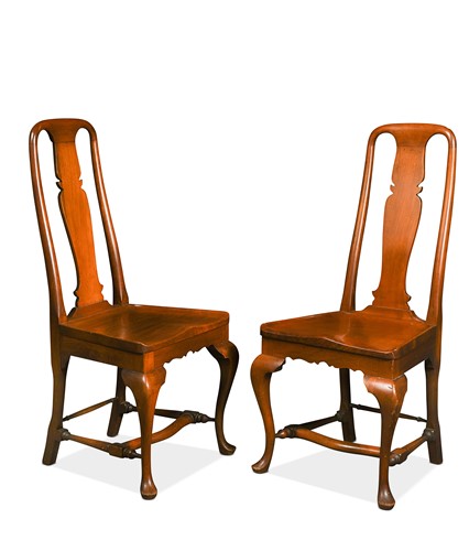 Lot 538 - A pair of Chinese hardwood chairs, late 19th century