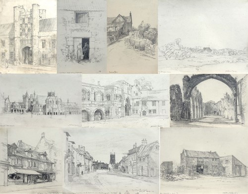 Lot 88 - A Collection Of Drawings By Nathaniel Sparks RE (1880-1956)