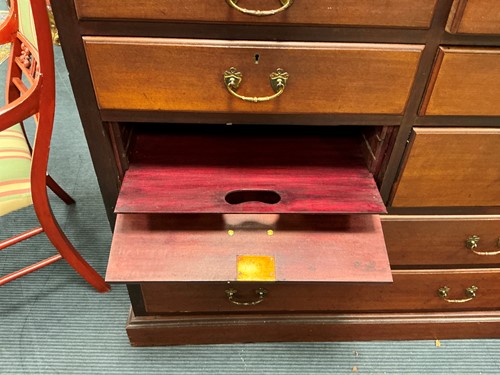 Lot 372 - An Edwardian ship's chest of drawers