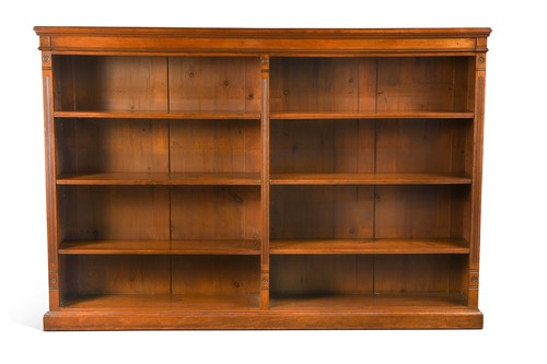 Lot 347 - A late Victorian walnut double bookcase