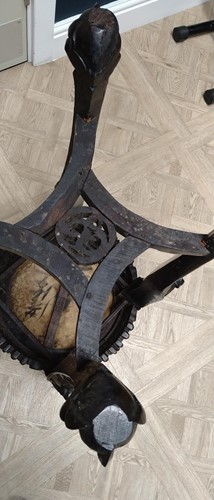 Lot 672 - An Oriental carved and pierced hardwood stand...