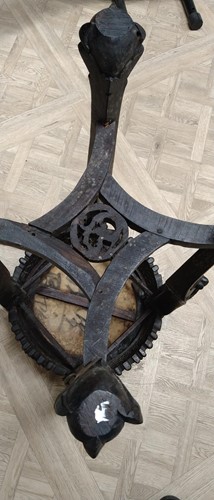 Lot 672 - An Oriental carved and pierced hardwood stand...