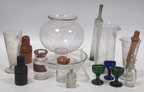Lot 103 - A small group of medical glasswares to include...