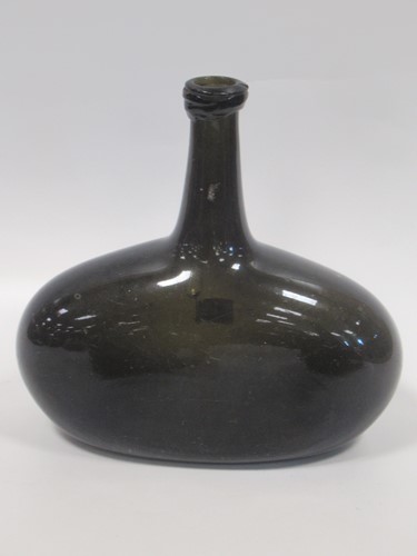 Lot 9 - A group of 18th century bottles, onion shaped...