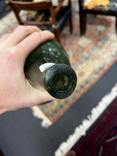 Lot 9 - A group of 18th century bottles, onion shaped...