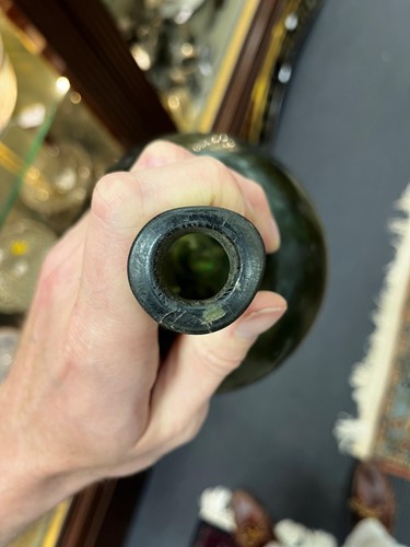 Lot 9 - A group of 18th century bottles, onion shaped...