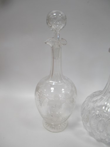 Lot 16 - 19th century and later cut glass claret...
