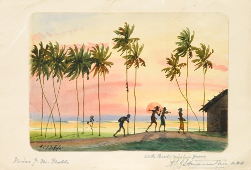 Lot 107 - Abraham Christopher Gregory Sooriyarachchi Amarasekara OBE (Sri Lankan, 1883-1983)