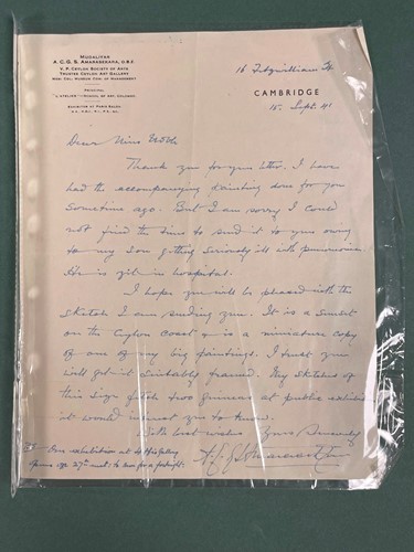 Lot 107 - Abraham Christopher Gregory Sooriyarachchi Amarasekara OBE (Sri Lankan, 1883-1983)