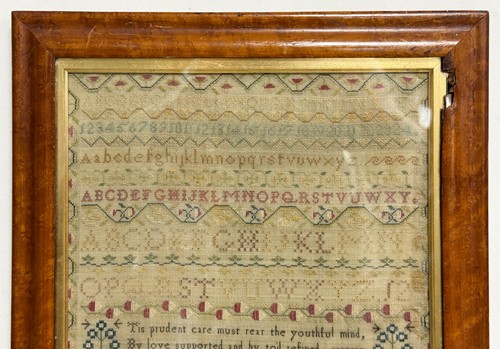 Lot 306 - A George IV needlework sampler, dated 1827
