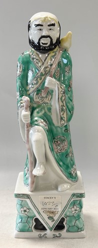 Lot 56 - A set of eight Chinese famille verte style Daoist Immortals