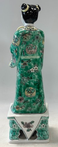 Lot 56 - A set of eight Chinese famille verte style Daoist Immortals