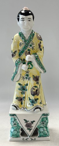 Lot 56 - A set of eight Chinese famille verte style Daoist Immortals