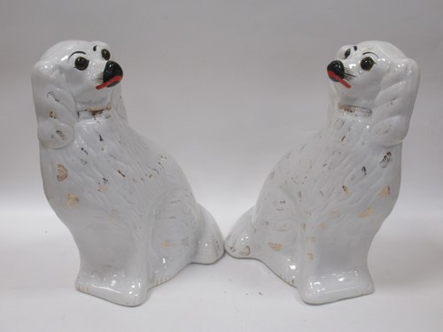 Lot 32 - A 19th century pair of very large black and...