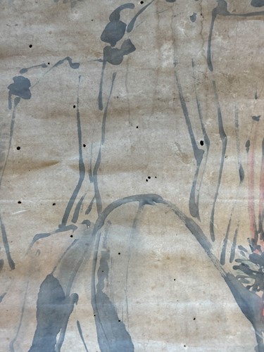 Lot 61 - A set of four Chinese scroll paintings, 19th century