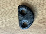Lot 17 - A Chinese, Hongshan Culture (Neolithic period ca. 3800-2700 BCE) black stone abstract human figure