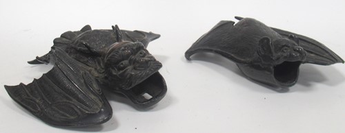 Lot 158 - Late 19th century Japanese bronzed wall...
