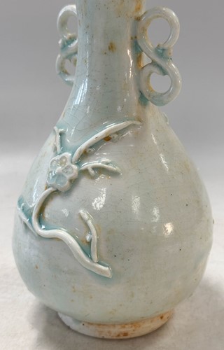 Lot 1 - A Chinese Qingbai ware plum blossom vase, Southern Song/Yuan (1279-1368), probably circa 1320
