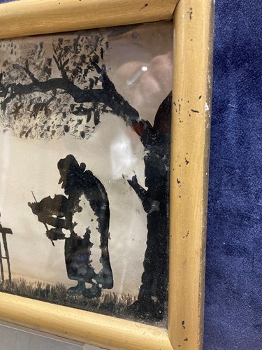 Lot 450 - Two similar framed silhouette pictures, 19th century
