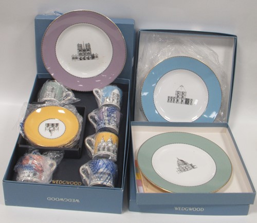 Lot 62 - A Wedgwood Grand Tour coffee service and three...