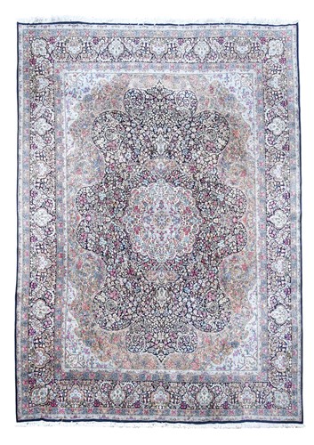 Lot A finely-woven Persian wool carpet, late 20th century