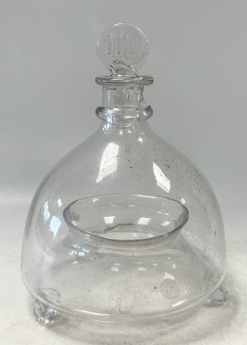 Lot 541 - Two glass fly or wasp catchers, 19th century
