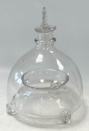 Lot 541 - Two glass fly or wasp catchers, 19th century