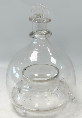 Lot 541 - Two glass fly or wasp catchers, 19th century