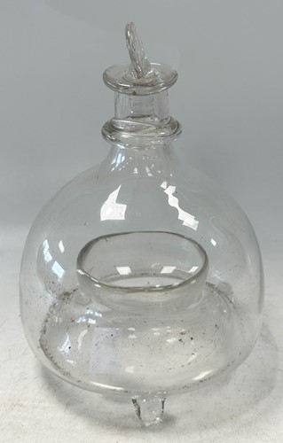 Lot 541 - Two glass fly or wasp catchers, 19th century