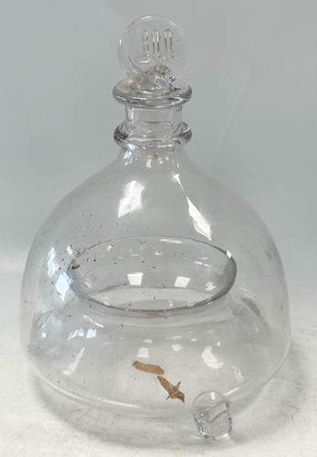 Lot 541 - Two glass fly or wasp catchers, 19th century
