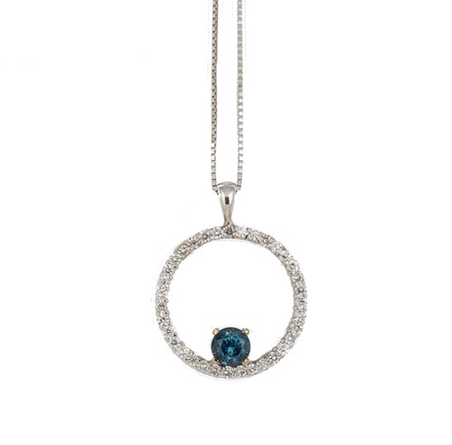 Lot 148 - A topaz and diamond pendant and chain