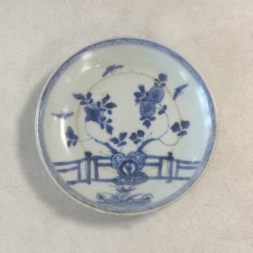 Lot 24 - Four Chinese export blue and white tea bowls and saucers from the Ca Mau cargo, 18th century
