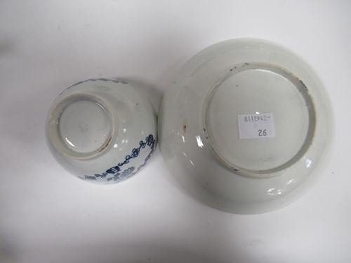 Lot 15 - Three 18th century Liverpool porcelain tea...