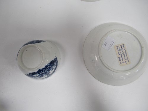 Lot 15 - Three 18th century Liverpool porcelain tea...