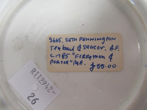 Lot 15 - Three 18th century Liverpool porcelain tea...