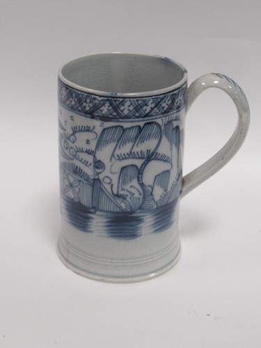 Lot 49 - An 18th century English pearlware blue and...
