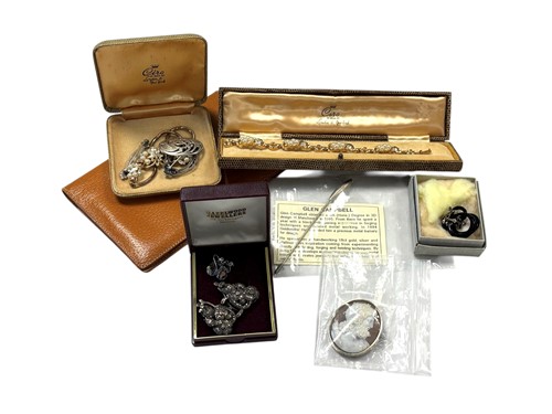 Lot 308 - A collection of costume jewellery together...