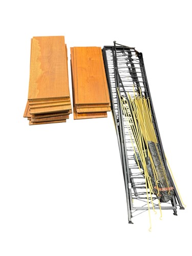 Lot 571 - Four bay Ladderax shelving unit