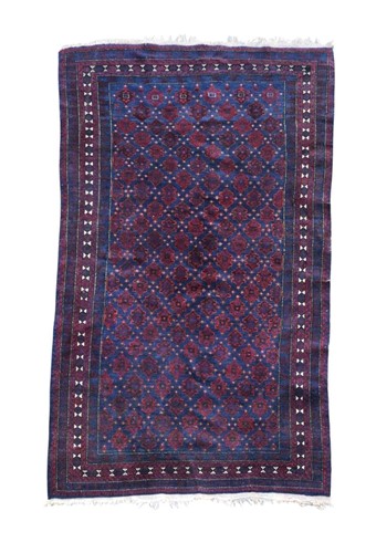 Lot 346 - A finely-woven Beluchi rug, late 20th century