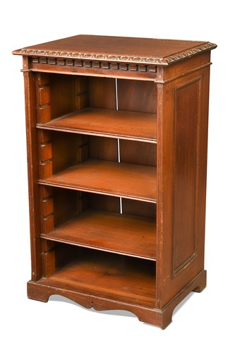 Lot 506 - A late Victorian mahogany dwarf bookcase