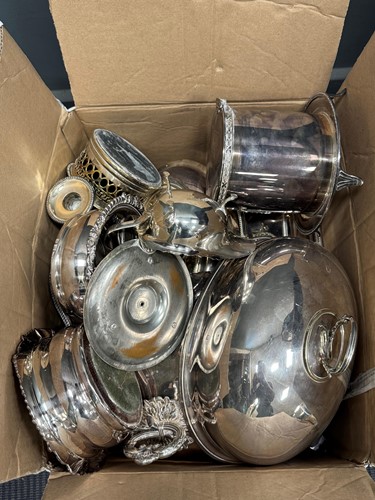 Lot 265A - A collection of silver plated wares including...
