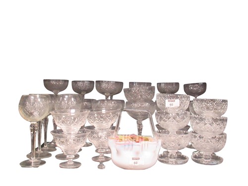 Lot 60 - A collection of cut glassware by Stuart and...