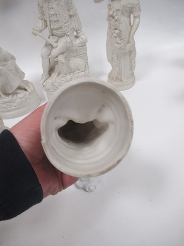 Lot 17 - Parian figures to include a Shepherd and...